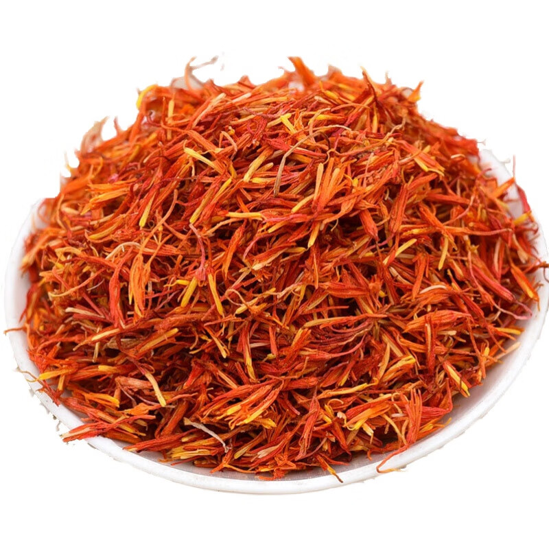 正宗新疆红花500克泡水泡酒泡脚艾叶足浴中药材草红花藏红花【图片