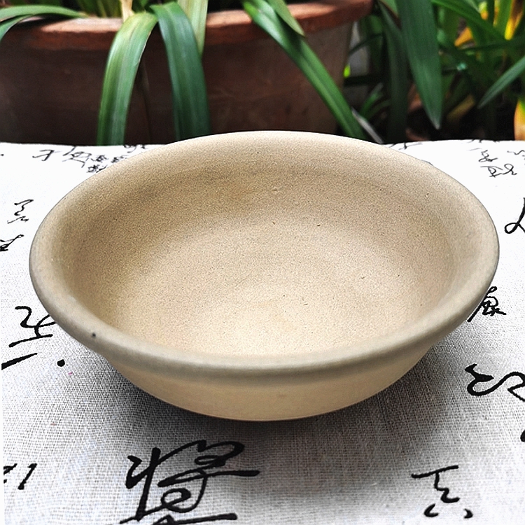 土碗老式土陶碗云南土陶碗斗笠碗粗陶酒碗无釉色釉中式手绘田园风陶瓷