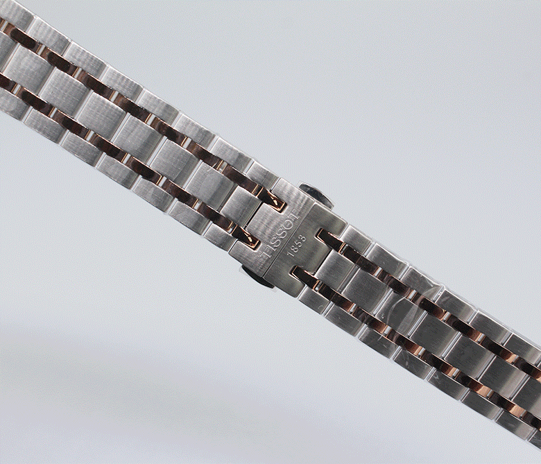 适配天梭手表带1853原装精钢1853杜鲁尔t099钢带原装男女t099407at099