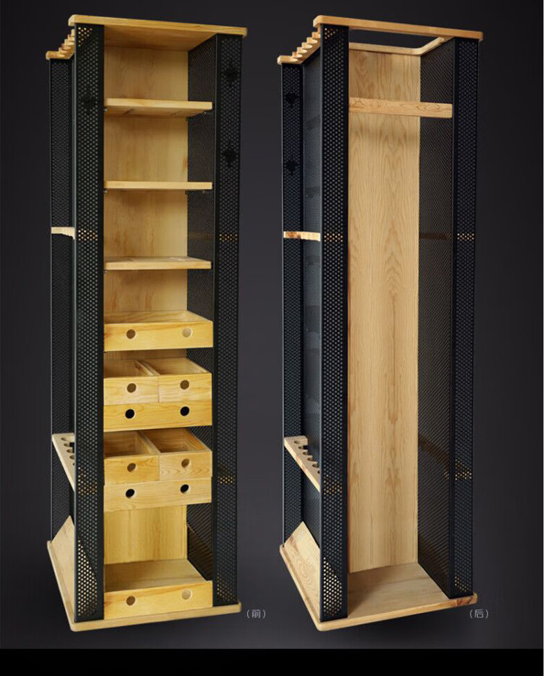 多功能渔具展架柜鱼竿店家用展示架收纳摆放台钓杆展架黑色中号12米