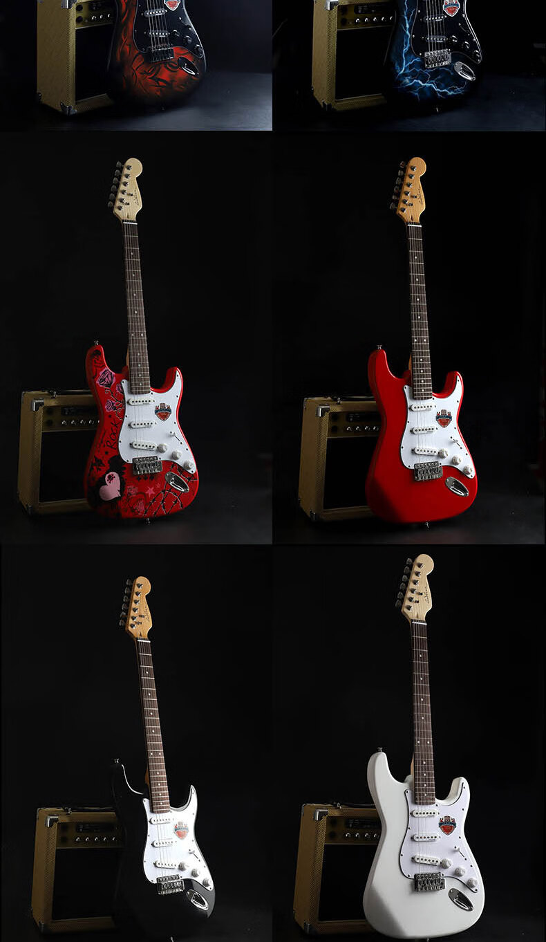 【jd精选】黄家驹同款电吉他beyond乐队searls瑟尔斯新手入门初学者st