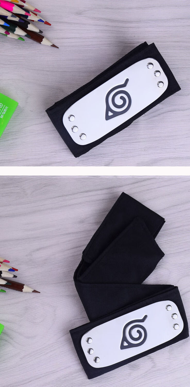 耐克火影忍者护额鸣人同款木叶晓组织宇智波鼬叛忍头带cos动漫周边