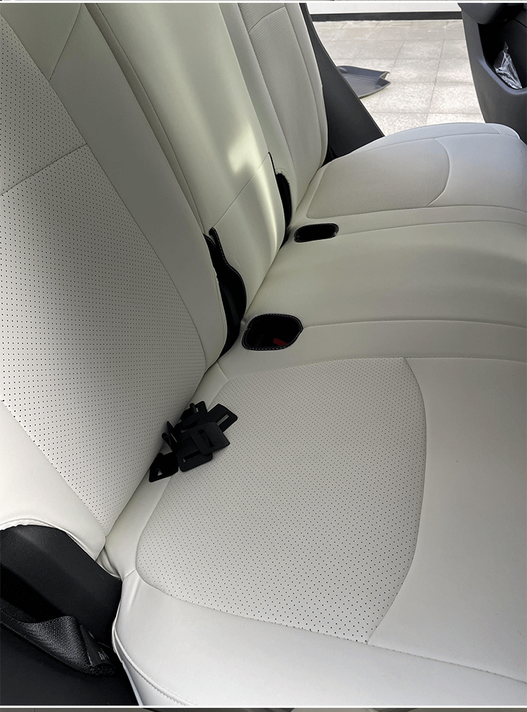 适用于特斯拉model3/y专用座套全包坐垫四季白色座椅套定制 model3