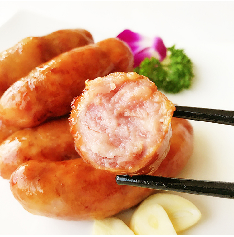 台式一口肠枣粒肠冷冻小香肠纯肉烤肠无淀粉火腿肠500g 台式香肠