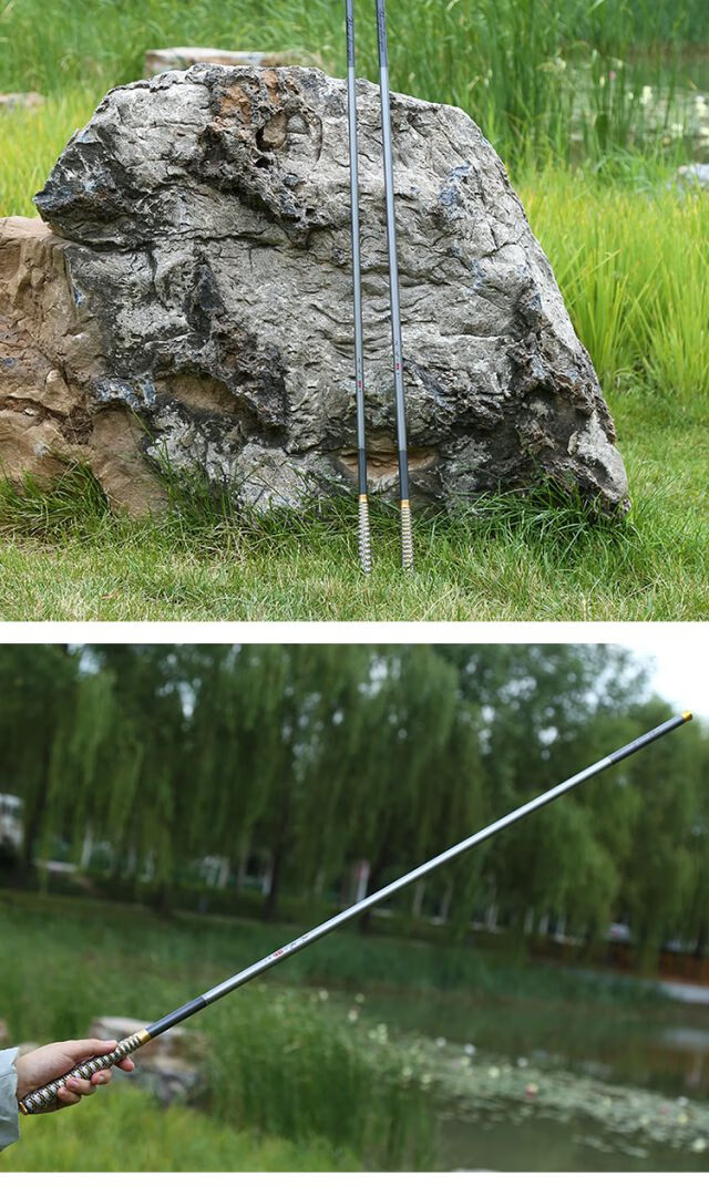老鬼鱼竿台钓竿手竿钓鱼竿超轻超硬长节碳素杆溪流鱼竿鲫鱼竿渔具