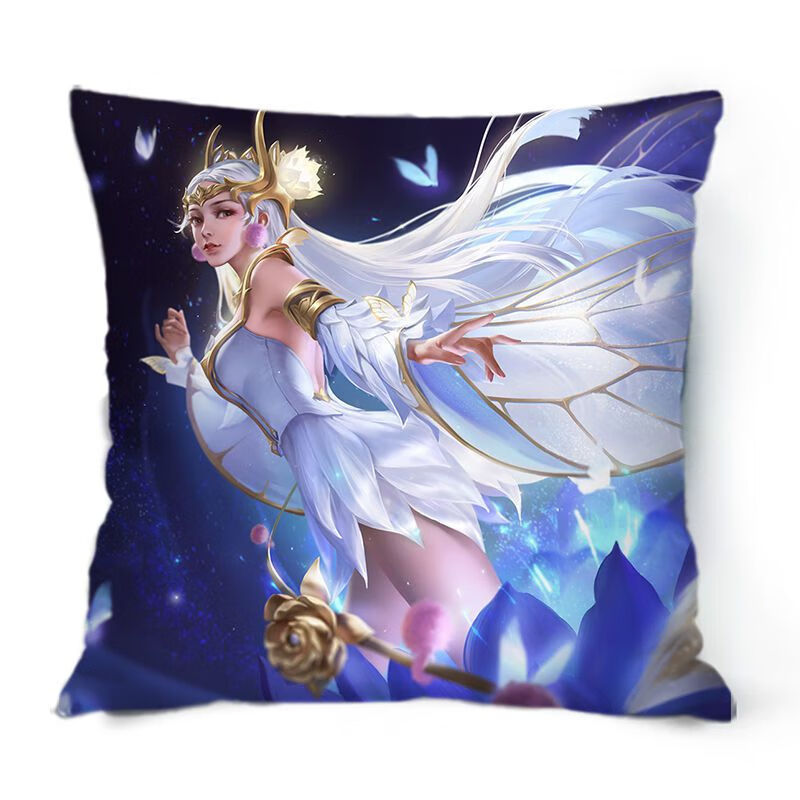 王者荣耀抱枕手游王者荣耀李白貂蝉周边抱枕床头靠枕卧室沙发枕头办公