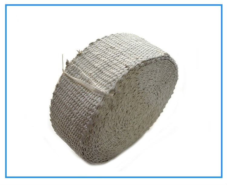 石棉布隔热防火石棉带锅炉保温带石棉网宽200mm厚10mm每米