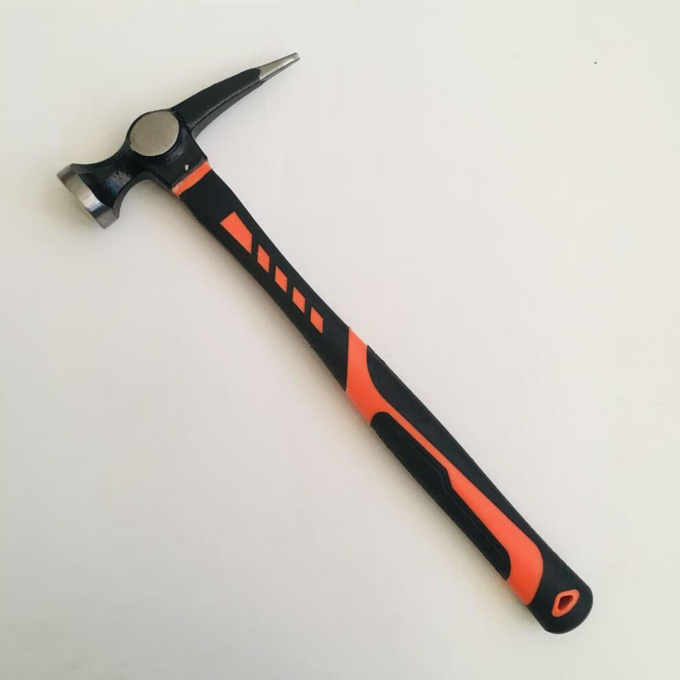 铝膜专用独角锤高碳钢锻打尖头锤包塑柄减震防滑建筑铝膜专用圆柄独角