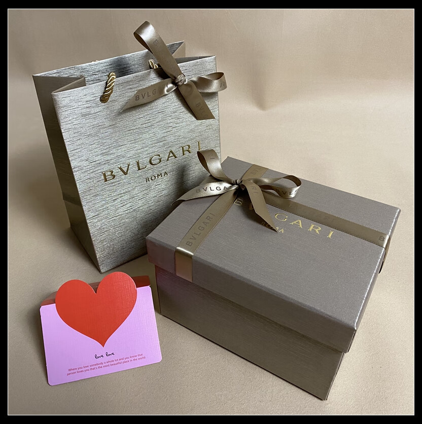 宝格丽香水礼盒空盒 bvlgari/宝格丽香水纸袋香水盒袋子礼品袋 包装
