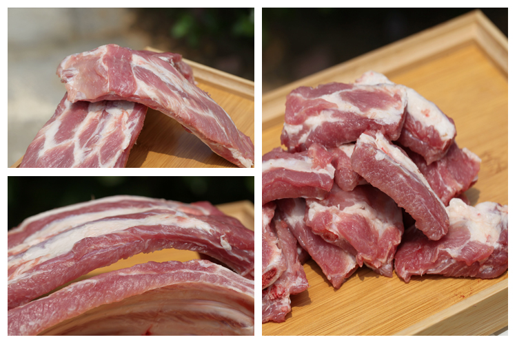 【现货正常发】冷冻猪肋排1斤 切块新鲜猪肉 猪排骨