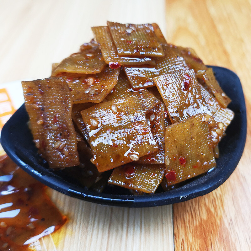 湖南平江特产 田良君炒货田良君香辣卤百叶卤千张 卤百叶20小包【图片