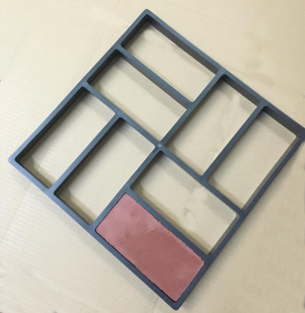 正方形铺路模具 一出八砖模具 停车场路面砖模具 快速摊铺模具 速摊铺