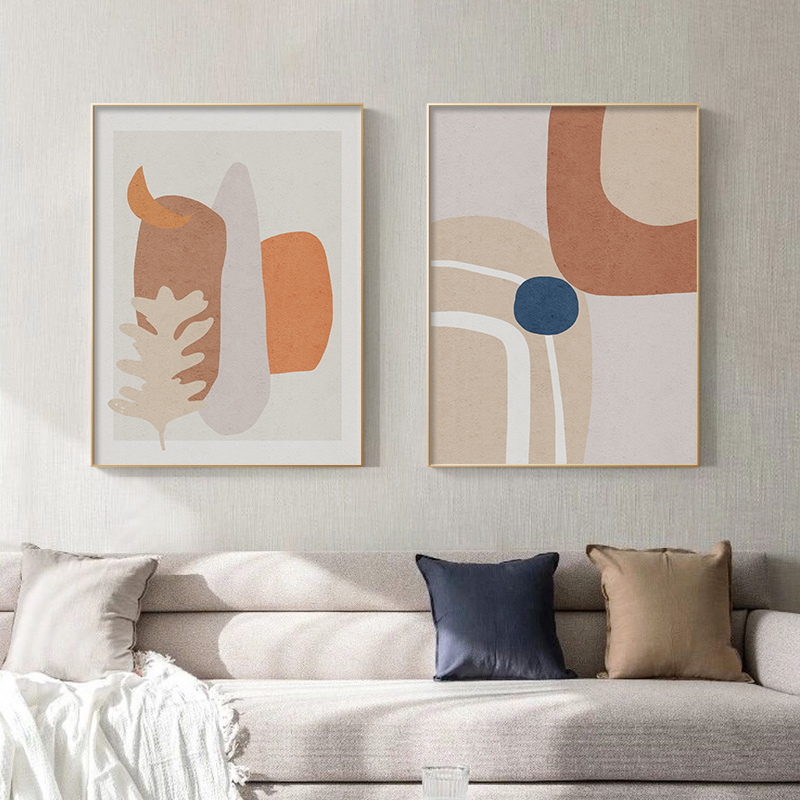 客厅装饰画可爱猫咪温馨客厅组合装饰画卧室民宿房间儿童房装饰床头挂