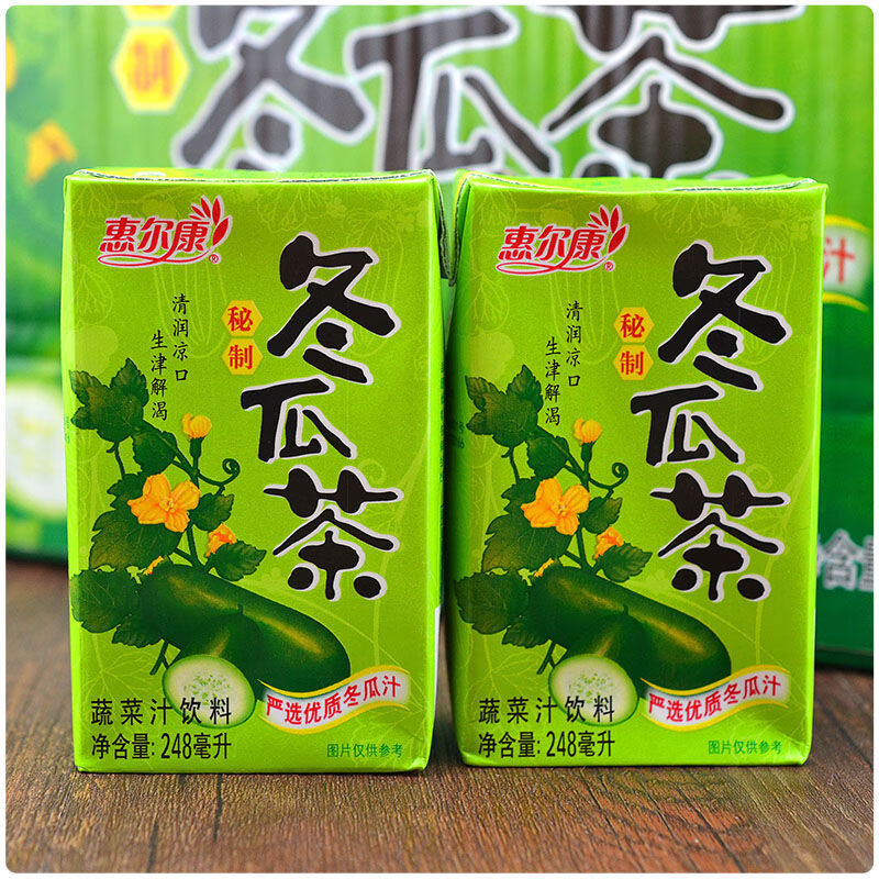 惠尔康冬瓜茶饭后饮料夏季清凉纸盒装饮品整箱24盒*248ml 菊花茶 整箱