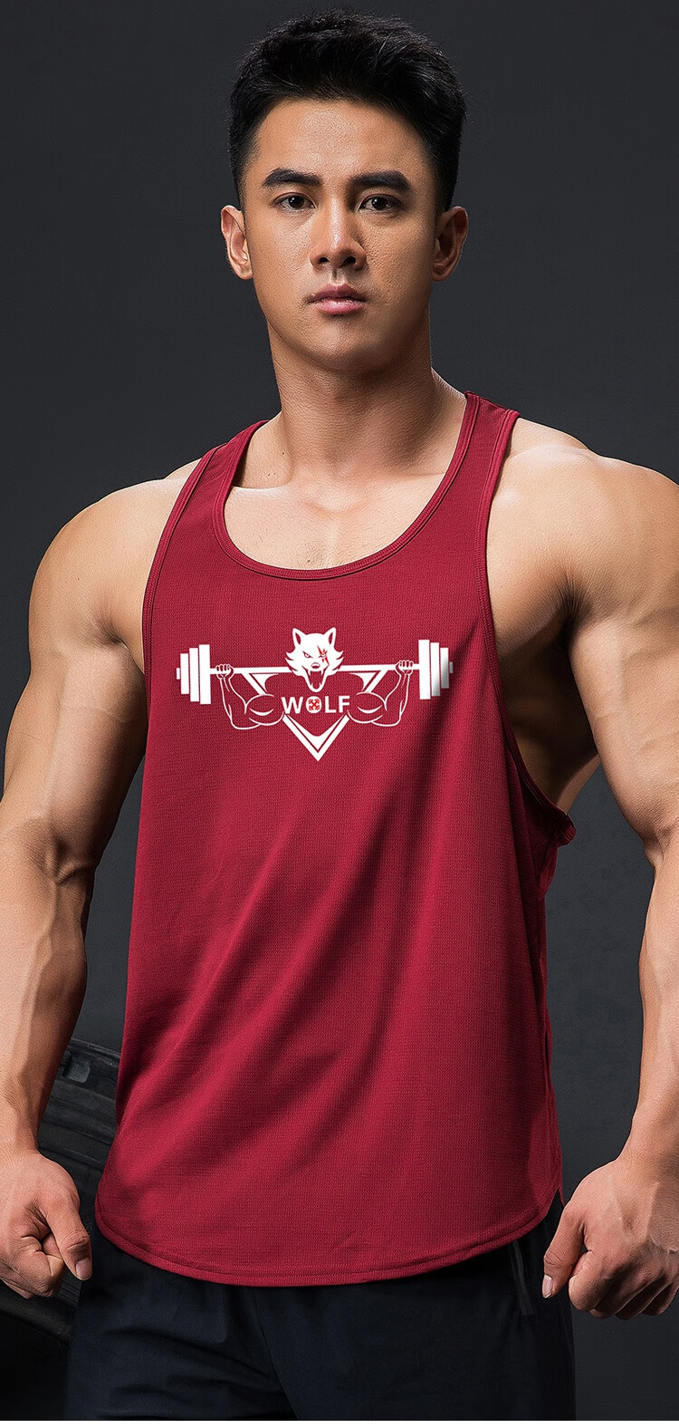 新品工字背心男潮男健身坎肩宽松无袖工字跑步运动背心健身衣服男训练