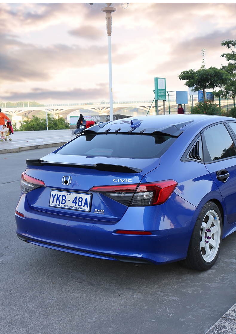 适用于十一代思域尾翼22款广汽本田型格尾翼改装免打孔无损顶翼11