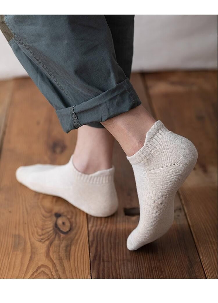 yanzixg5双装男士袜子男春夏季短袜排湿吸汗薄款袜低帮浅口运动透气