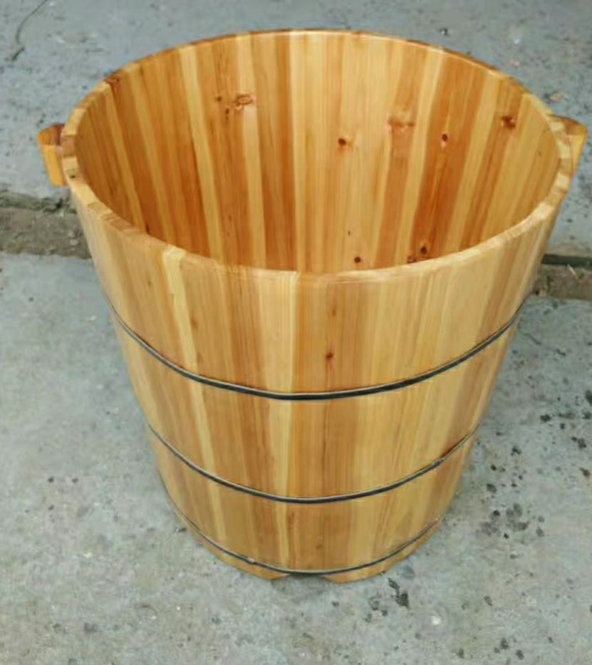 圆形泡澡木桶沐浴桶洗澡木桶洗澡沐浴盆木质浴缸浴桶家用泡澡盆桶80