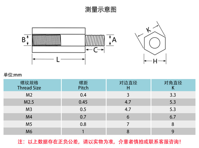 柯甄六角铜柱m3单头铜螺柱机箱主板螺丝柱铜柱隔离柱电路板接线铜支柱