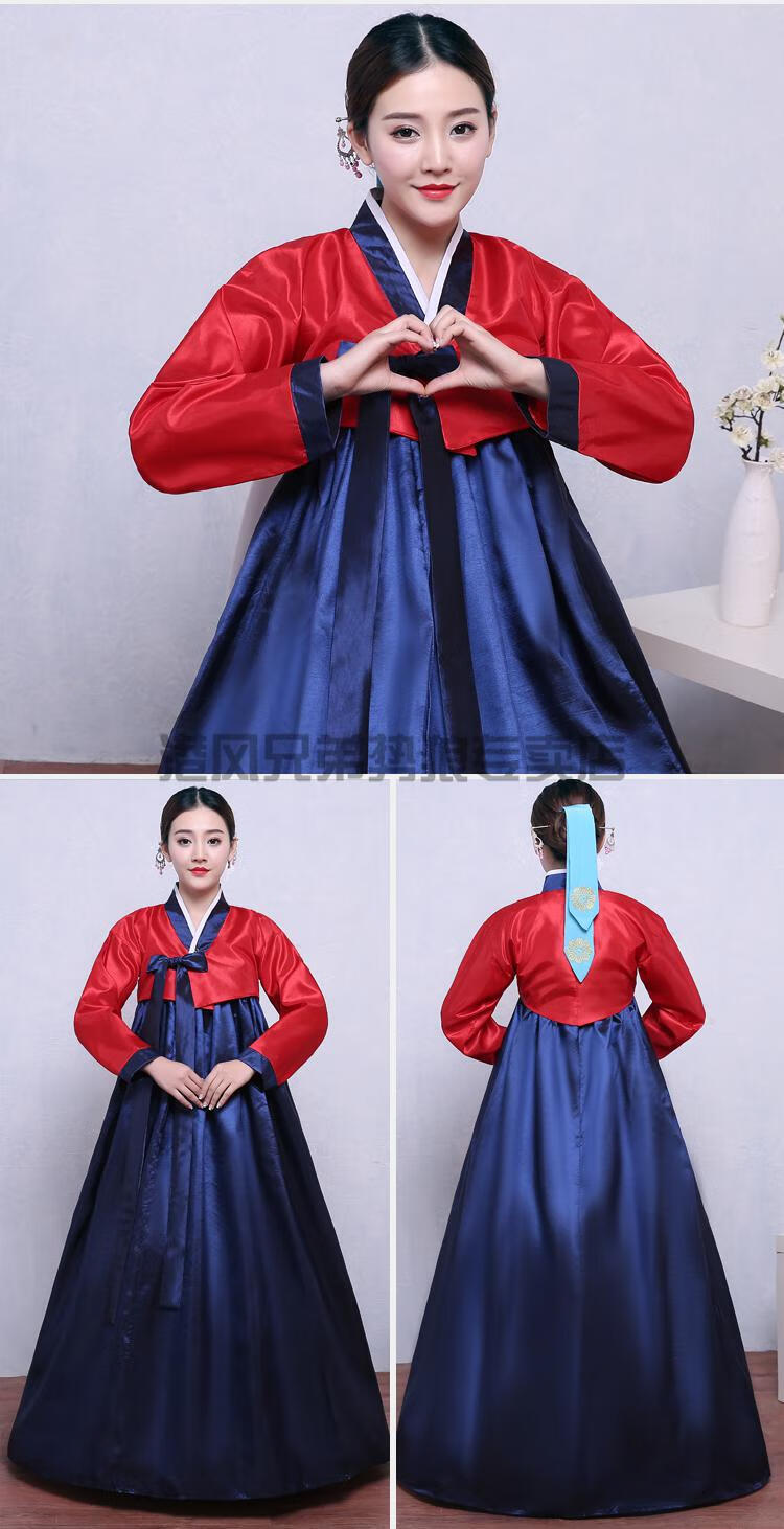 韩服古装朝鲜族女装新款韩国传统宫廷古装朝鲜族民族服装成人舞蹈表演