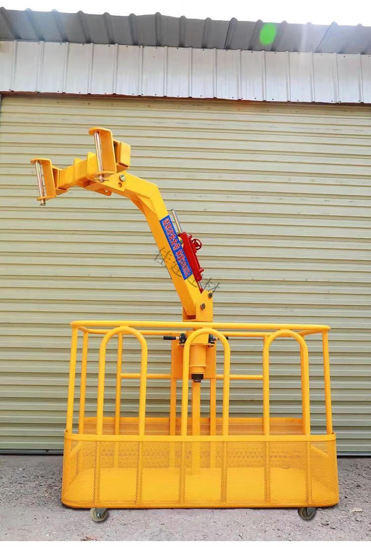 定制吊车吊篮顶框360度旋转吊框高空作业吊车臂头徐工配件大全通用筐