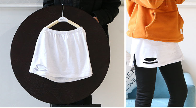 女打底神器百搭屁帘内搭遮屁股屁帘子百搭衬衫假下摆小短裙子女纯棉