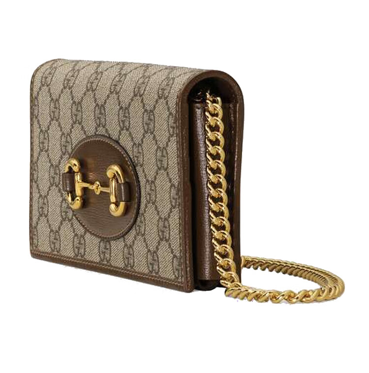 gucci古驰女包1955系列纯色长款链条钱包钱夹米色62189292tcg8563