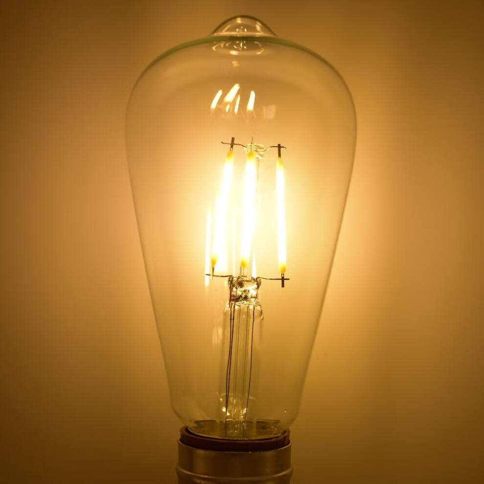 e27爱迪生灯泡光源螺口e27家用节能暖白led灯泡4w照明装饰个性 暖白