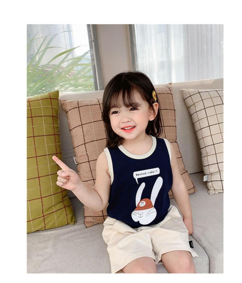 秋千坠儿童女童吊带背心内衣女宝宝衣服小女孩小背心夏装纯棉外穿洋气