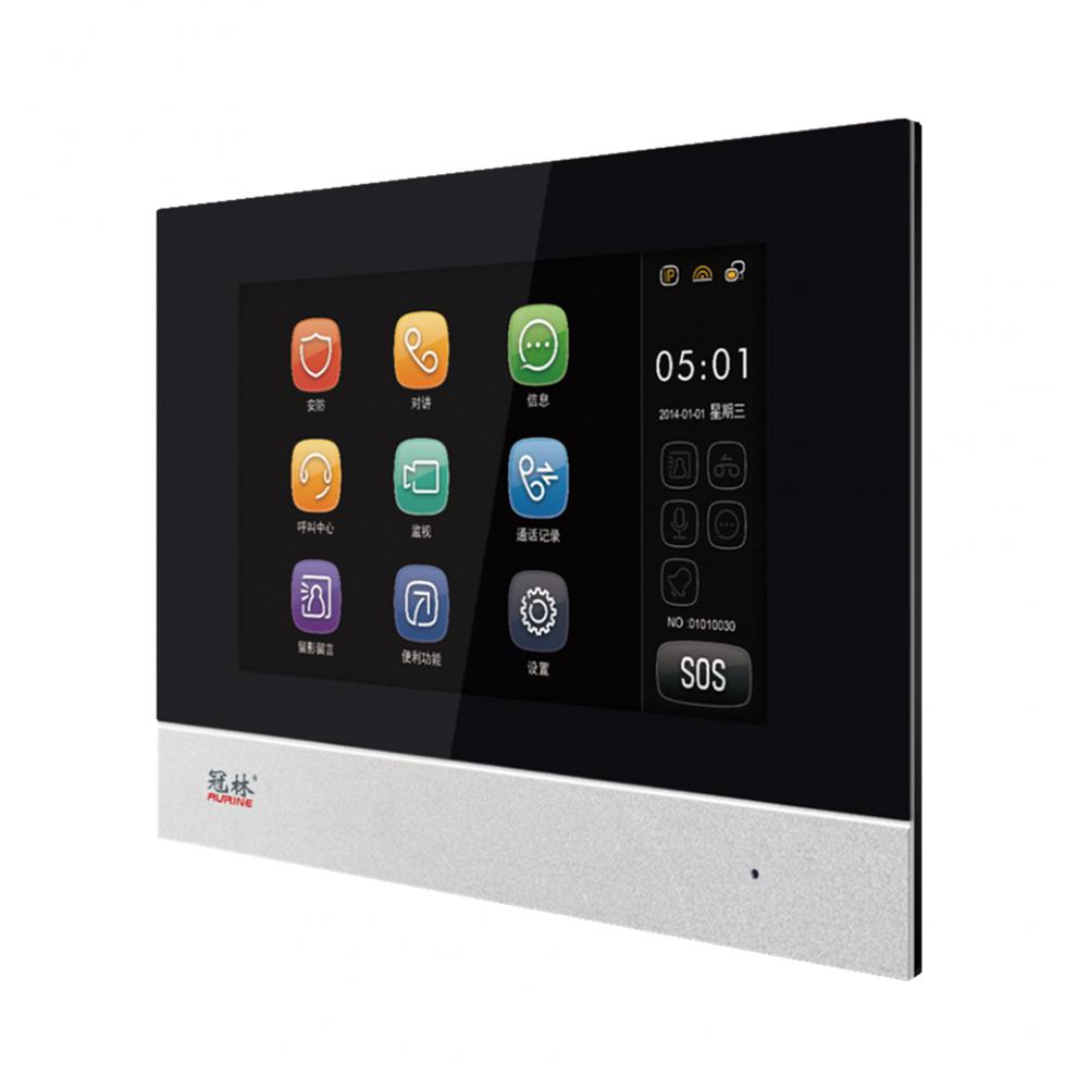 冠林可视对讲室内机gl8-f72m楼宇门禁gl7-f72c通用ml8门铃 gl7-f72c