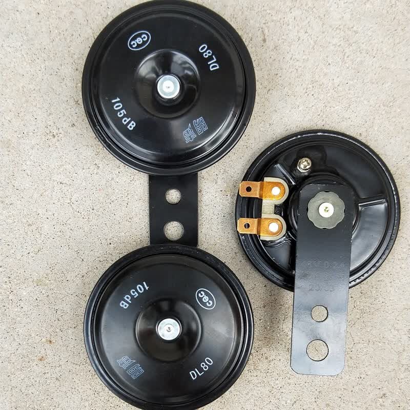 电动车摩托车喇叭12v 48v 60v高音防水喇叭超响三轮车通用 一对12v