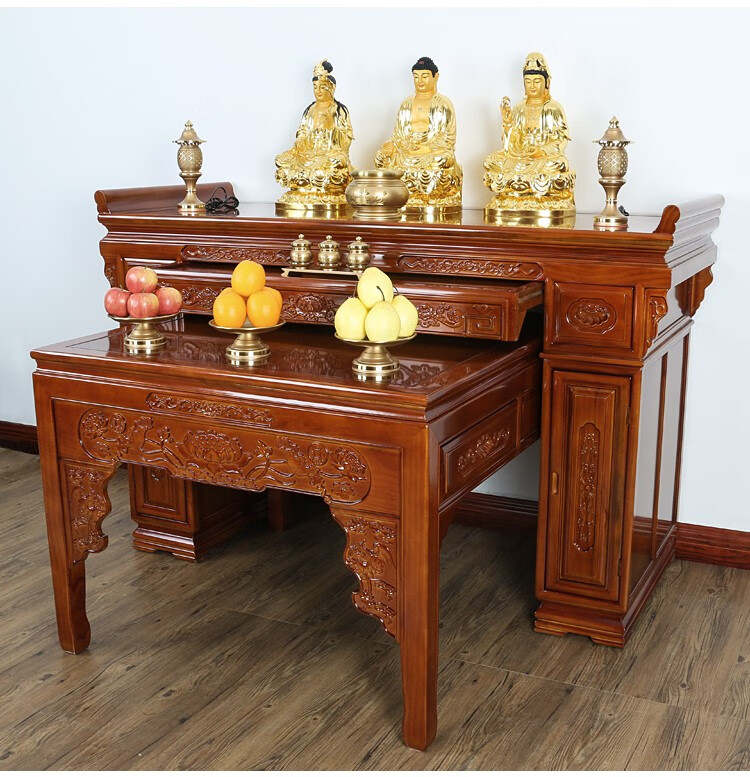 郁美时代 神台供桌供台佛台家用佛桌客厅供佛桌实木上供桌神台柜佛龛
