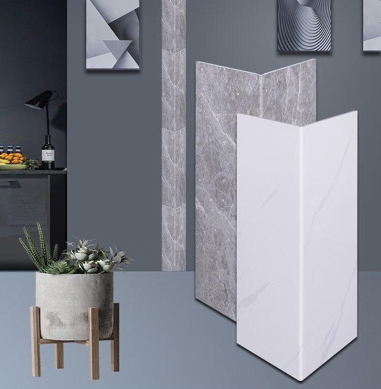 包管道护角遮挡下水道装饰板厨房燃气卫生间pvc装饰护板包管5号黄树纹