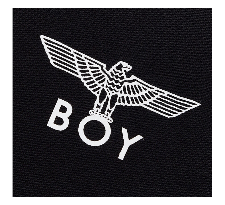 【预售】boy london2020春扭曲黑白老鹰logo印花t恤b201nc003002 黑色