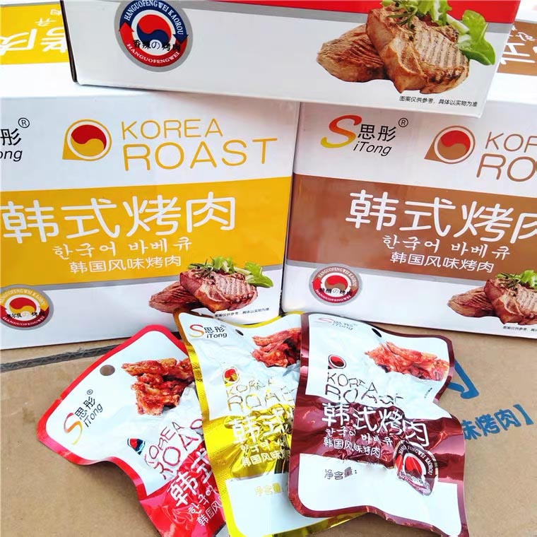 京选优品思彤韩式烤肉糖醋味香辣奥尔良风味鸡肉办公室休闲零食里脊肉