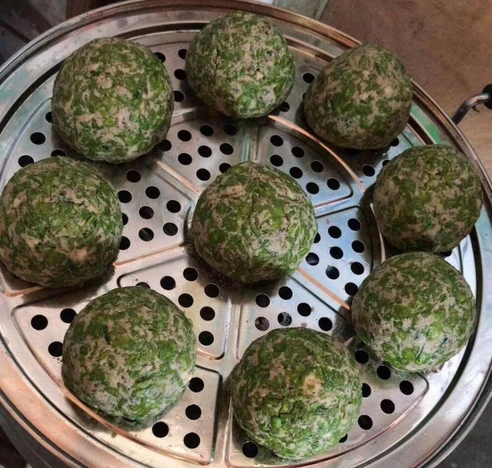 榆钱窝窝头新鲜榆钱子窝窝野菜团子菜坨馒头野菜窝窝10个馍馍杂面窝头