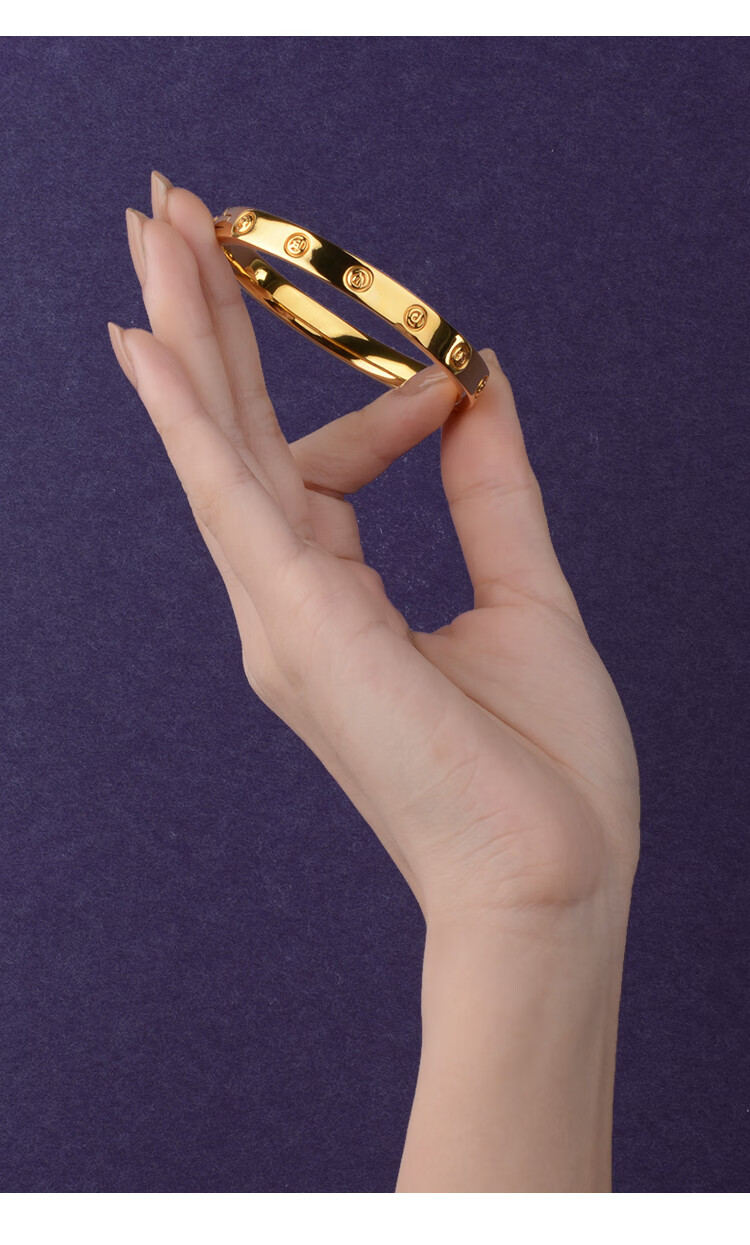 老凤凰新款贵妃镯黄金米兰金妙哉系列金手镯女款细光圈金镯子礼物送