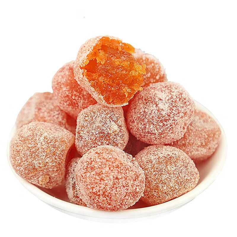 乐享熊冰糖金桔干500g000g金橘干小金桔糖清凉个大饱满蜜饯68g68g精致