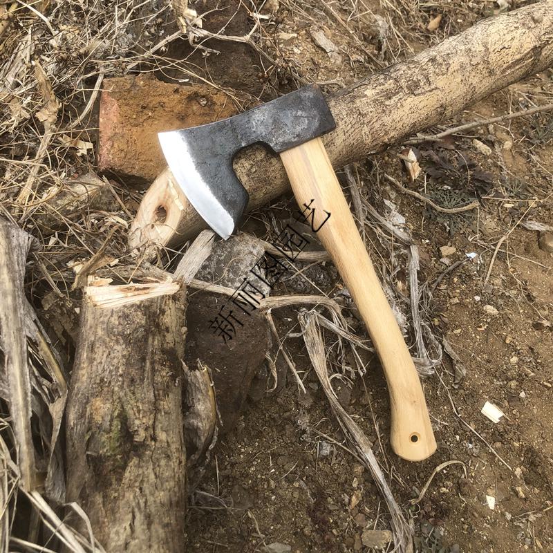 锻造手斧头野营户外斧头露营小斧劈柴伐木斧短柄斧野外镰刀斧斧头.