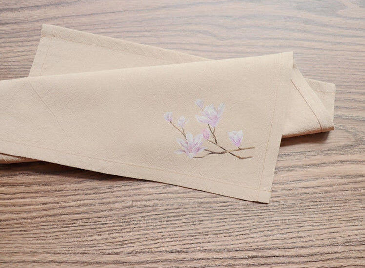 熹卡龙新品古风手帕方巾定制擦汗中国风古风古代手帕随身女士生日创意