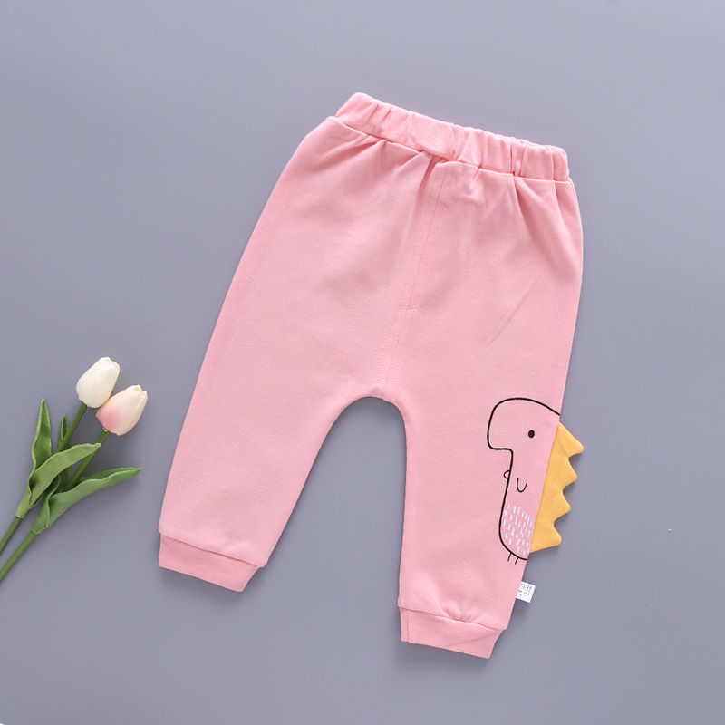 秋款婴儿裤子春秋装男女童运动裤0季123岁宝宝哈伦裤大pp裤裤子长耳兔