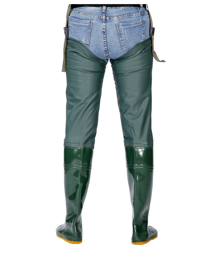 插秧穿的雨鞋农田靴插秧靴软底过膝水靴防水靴水鞋男女高筒雨鞋雨靴