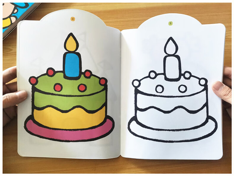 迪士尼旗舰36岁儿童涂色书画画本幼儿园图画书涂鸦手绘本4宝宝填色