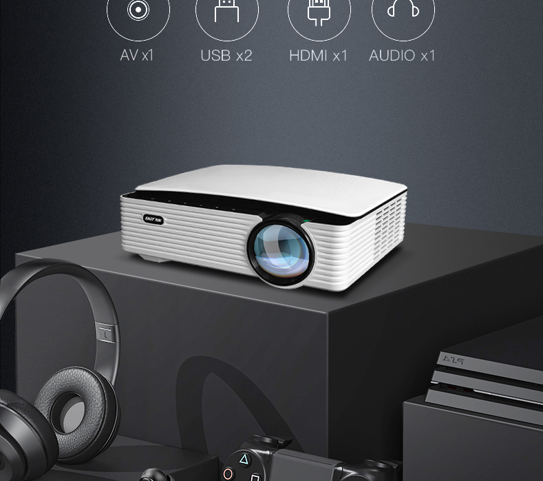 huawei华为适用投影仪家用办公无线wifi可连手机投屏1080p智能全高清