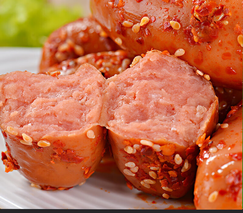 清真香辣香脆肠清伊坊火腿肠辣味香肠脆皮肠32g整箱批回民 清真香辣香