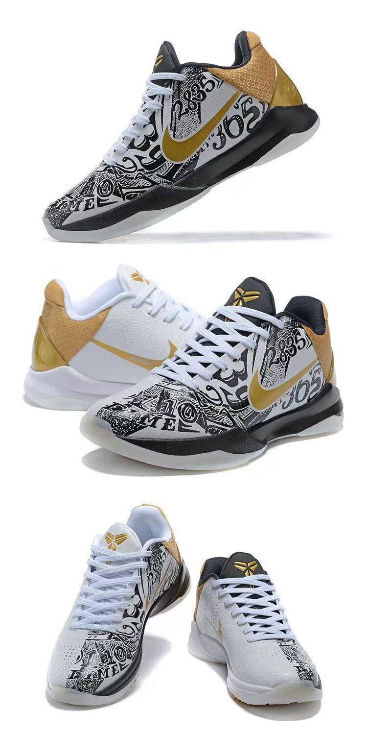 5代篮球鞋黑白李小龙黑黄李小龙 zk5 碳板耐磨气垫实战运动鞋众妃