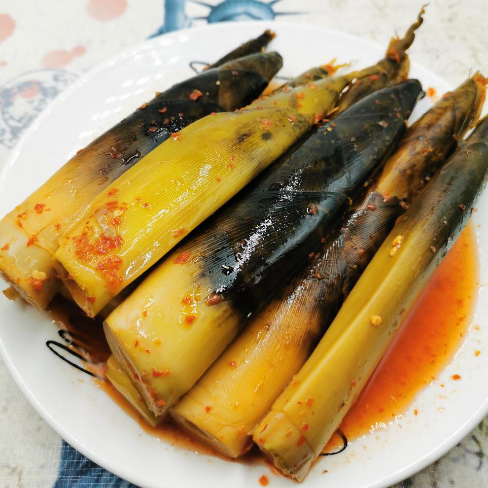 香辣网红手剥笋开袋即食泡椒小竹笋新鲜酸笋尖手拨笋500g500g香辣1包