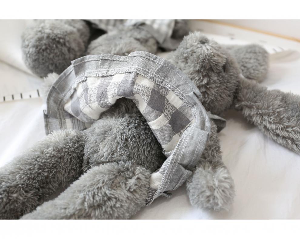 迪士尼北欧田园穿衣公仔毛绒玩具灰兔玩偶女孩居风布娃娃生日礼物ins