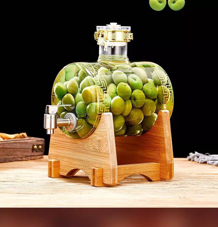 【轻奢高端】泡酒玻璃瓶家用密封白酒药酒罐专用酒瓶空瓶酒坛子带龙头