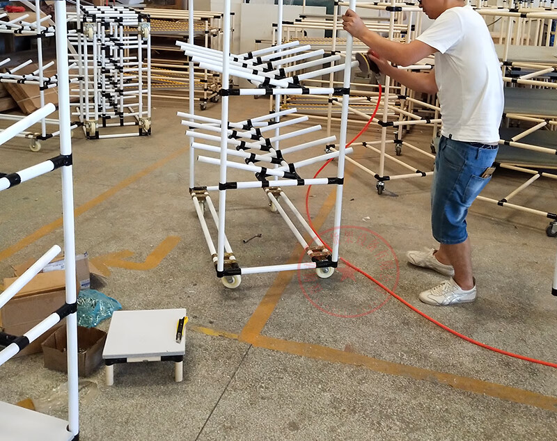 定制线束架精益管缆线架汽车挂线架电缆线工具线架车间带轮物料架